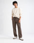 WASHED EFFECT RELAXED FIT TROUSERS