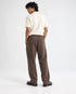 WASHED EFFECT RELAXED FIT TROUSERS