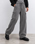 WASHED GREY RELAXED FIT CARGO TROUSERS