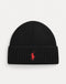 POLO RALPH LAUREN SIGNATURE LOGO COTTON KNIT BEANIE