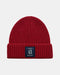 ARMANI EXCHANGE LOGO-PATCH RIBBED BEANIE
