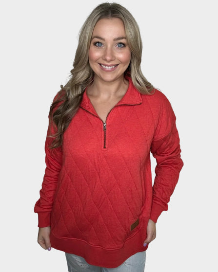 THE QUILTED TOMMY WATERMELON RED