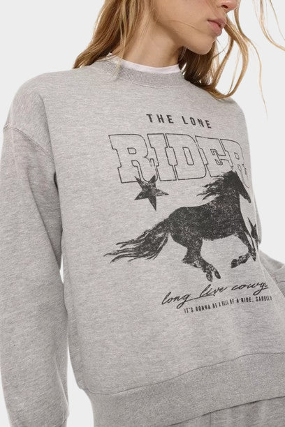 LEFTIE'S THE LONE RIDER PRINTED SWEATSHIRT