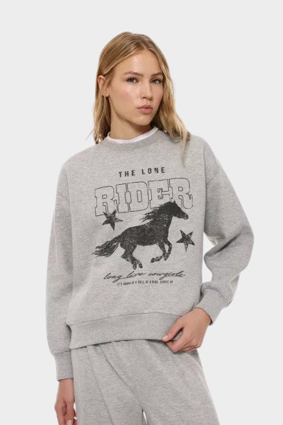 LEFTIE'S THE LONE RIDER PRINTED SWEATSHIRT