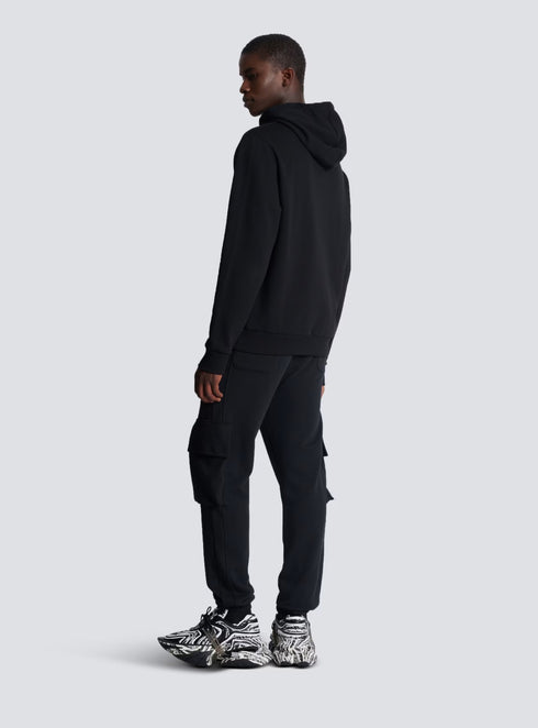 BALMAIN PARIS PRINTED HOODIE