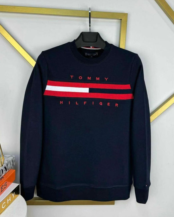 TOMMY HILFIGER CHEST PANEL LOGO SWEATSHIRT