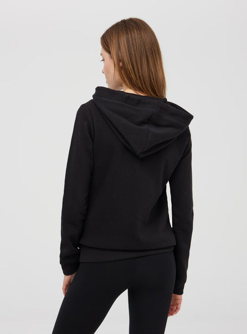 TERRANOVA WOMEN ZIPPER HOODIE - BLACK