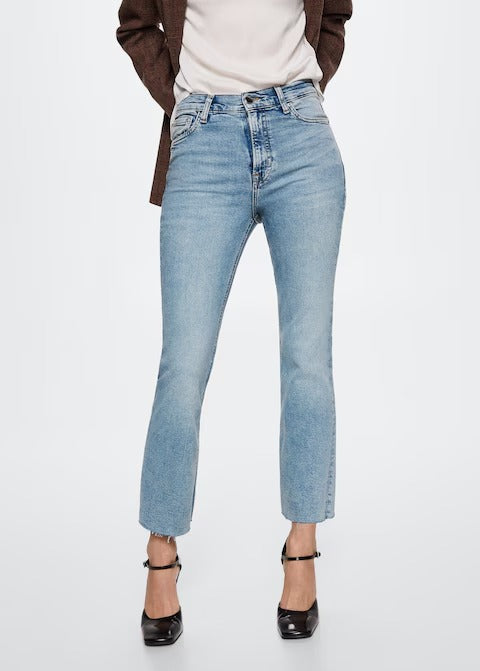 MNG HIGH WAIST BOOTCUT JEANS