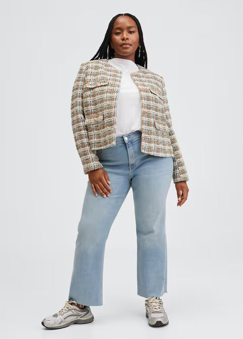 MNG HIGH WAIST BOOTCUT JEANS