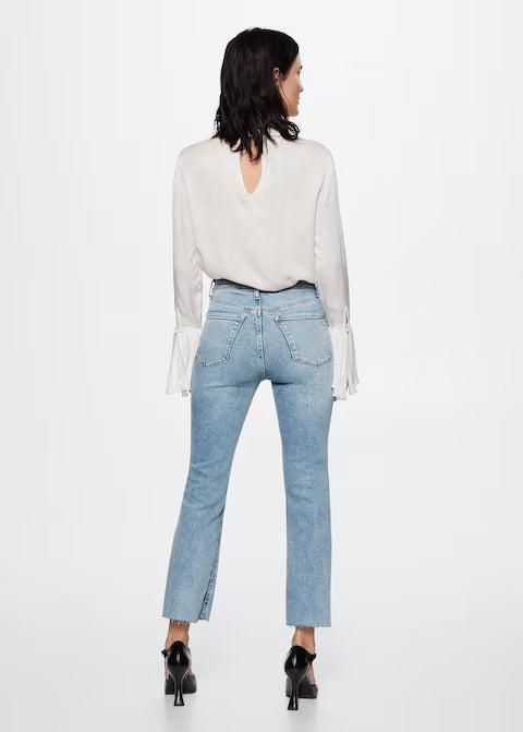 MNG HIGH WAIST BOOTCUT JEANS