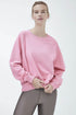 PULL&BEAR FRENCH TERRY OVERSIZED SWEATSHIRT - PINK