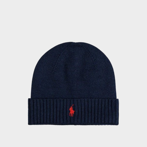 POLO RALPH LAUREN - WOOL SIGNATURE PONY HAT UNISEX BEANIE