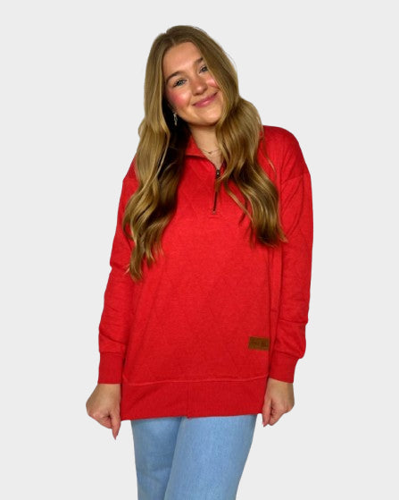 THE QUILTED TOMMY WATERMELON RED