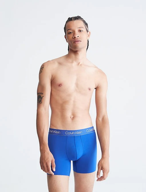 CK RECONSIDER STEEL MICRO/SPORTS/COTTON BOXER BRIEFS PACK OF 3