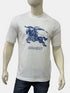 BURBERRY EMBROIDERED OVERSIZED T-SHIRT - WHITE