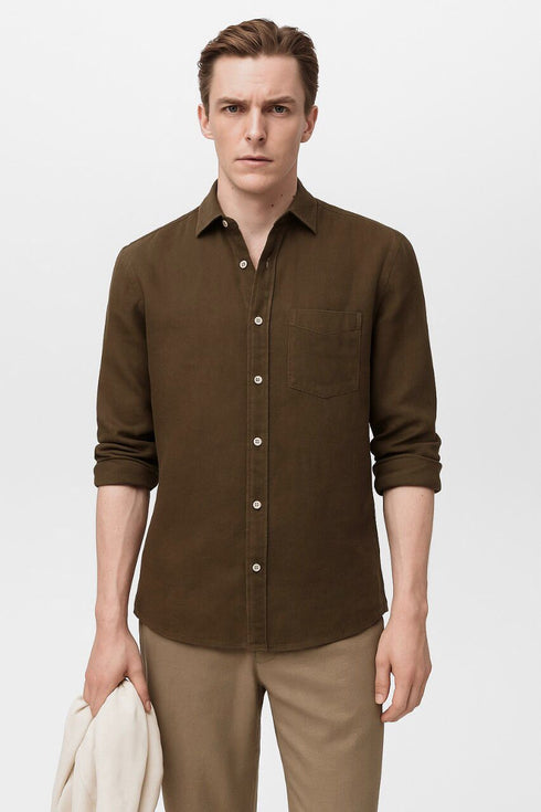 MANGO PURE LINEN SHIRT