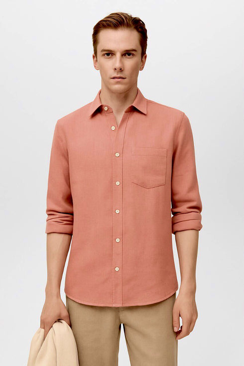 MANGO PURE LINEN SHIRT
