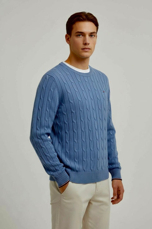 TOMMY HILFIGER CLASSIC CABLE KNIT RELAXED FIT SWEATER