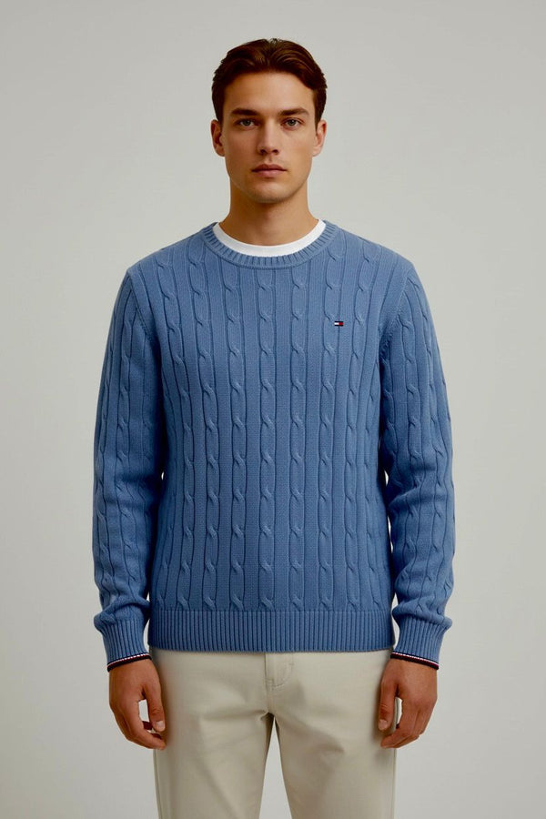 TOMMY HILFIGER CLASSIC CABLE KNIT RELAXED FIT SWEATER