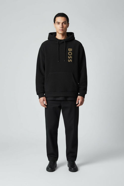 H.B SEEGER MONOGRAM-FILLED LOGO HOODIE