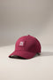 HUGO COTTON TWILL CAP WITH LOGO PATCH - MAROON