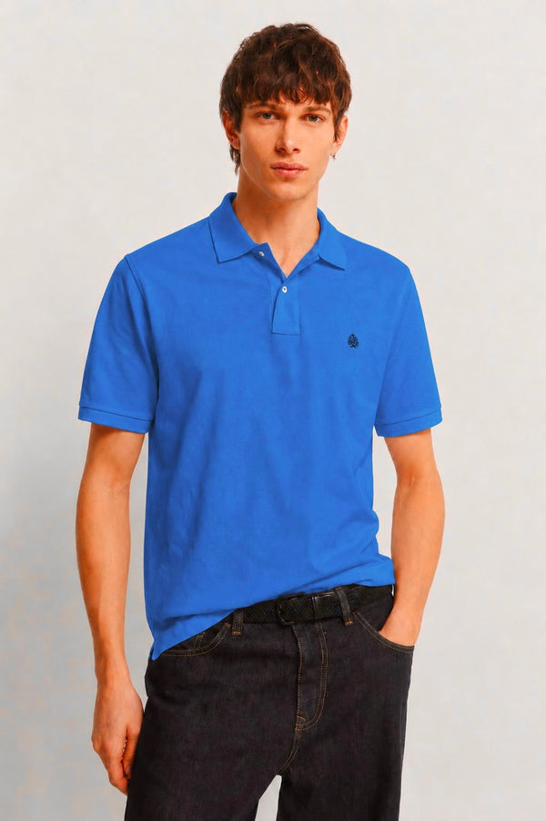 SPRINGFIELD REGULAR FIT BASIC POLO - SKY BLUE