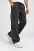 WASHED EFFECT RELAXED FIT TROUSERS