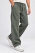 WASHED EFFECT RELAXED FIT TROUSERS