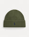 POLO RALPH LAUREN SIGNATURE LOGO COTTON KNIT BEANIE