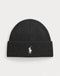 POLO RALPH LAUREN SIGNATURE LOGO COTTON KNIT BEANIE