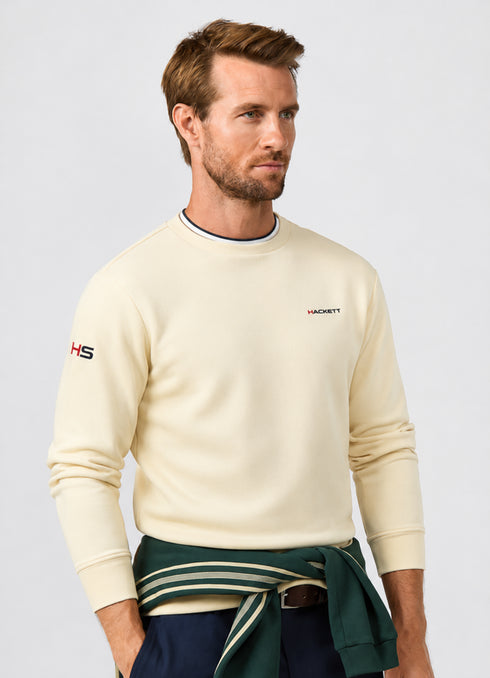 HACKETT MINIMAL LOGO CREWNECK SWEATSHIRT