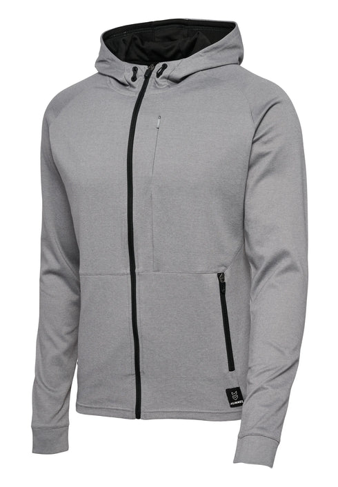 HUMMEL INTERVAL - ZIP-UP SWEATSHIRT WITH HOODIE