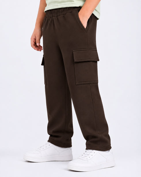 LEGEND WIDE LEG CARGO SWEATPANTS
