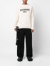 BALMAIN PARIS INTARSIA-KNIT LOGO JUMPER