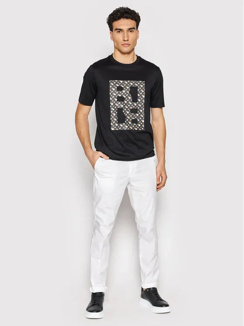 BOSS COTTON-JERSEY SLIM FIT CREW NECK T-SHIRT