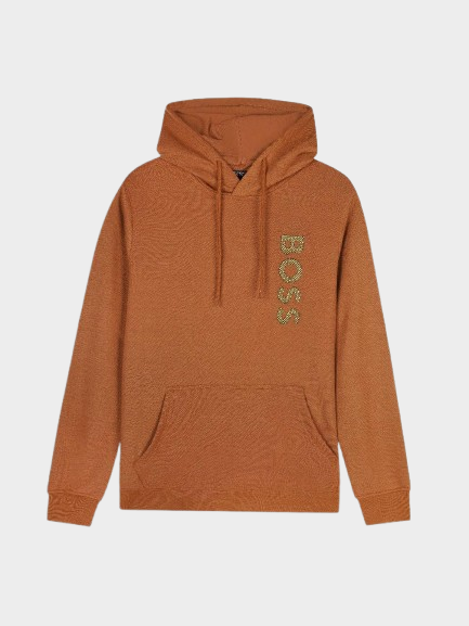 H.B SEEGER MONOGRAM-FILLED LOGO HOODIE
