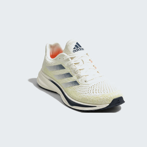 ADIDAS WHITE & GREY BREATHABLE MESH RUNNING SHOES