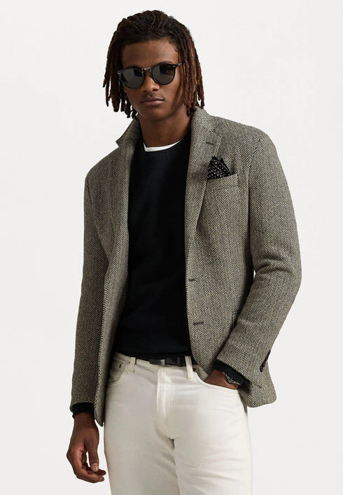 POLO RALPH LAUREN MESH-KNIT COTTON CREWNECK SWEATER JUMPER