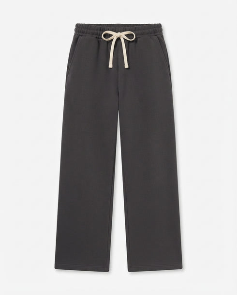 SINSAY WOMEN'S FLEECE BAGGY SWEATPANT - CHOCOLATE