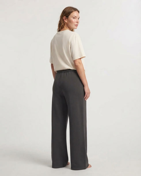 SINSAY WOMEN'S FLEECE BAGGY SWEATPANT - CHOCOLATE