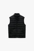 ZARA SLEEVELESS LIGHTWEIGHT PADDED GILET – BLACK