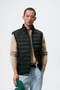 ZARA SLEEVELESS LIGHTWEIGHT PADDED GILET – BLACK