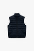 ZARA SLEEVELESS LIGHTWEIGHT PADDED GILET – NAVY