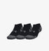 UNDER ARMOUR TRAINING NO-SHOW SOCKS (6 PACK) - BLACK