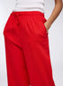 WOMEN'S RELAXED FIT TROUSERS | RED