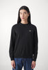 LACOSTE EMBROIDERED CREW NECK WOOL JUMPER - BLACK