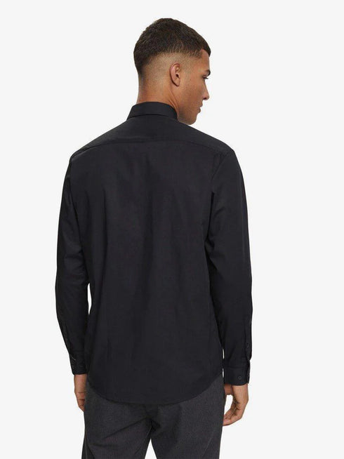 ESPRIT MEN’S BLENDED SHIRT – BLACK