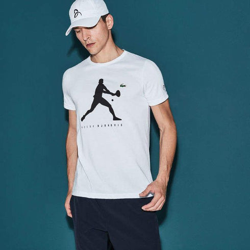 LACOSTE DRI-FIT NOVAK DJOKOVIC LOGO T-SHIRT