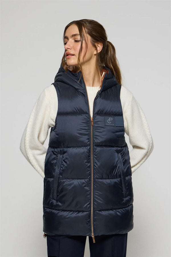 POLO CLUB PUFFER VEST WITH HOOD