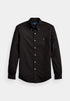 RL GARMENT-DYED OXFORD SHIRT - BLACK